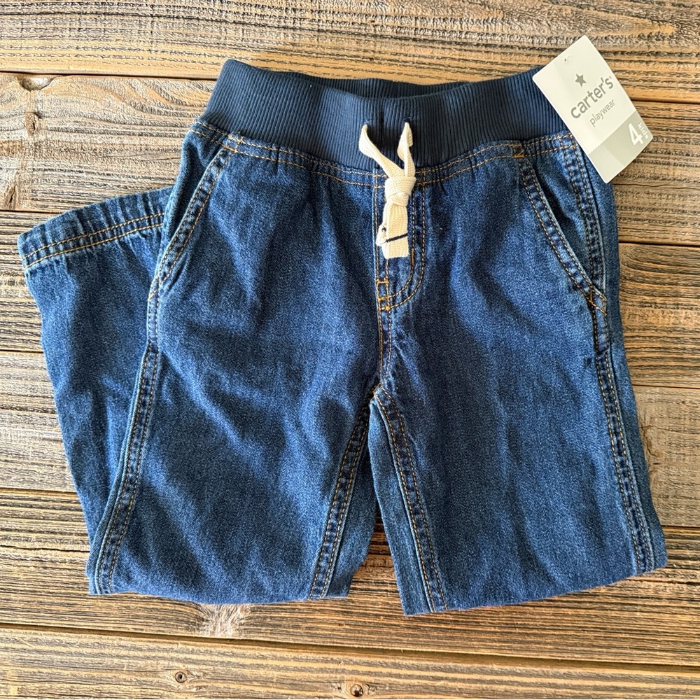 NWT Carter’s size 4kids Pull On Jeans